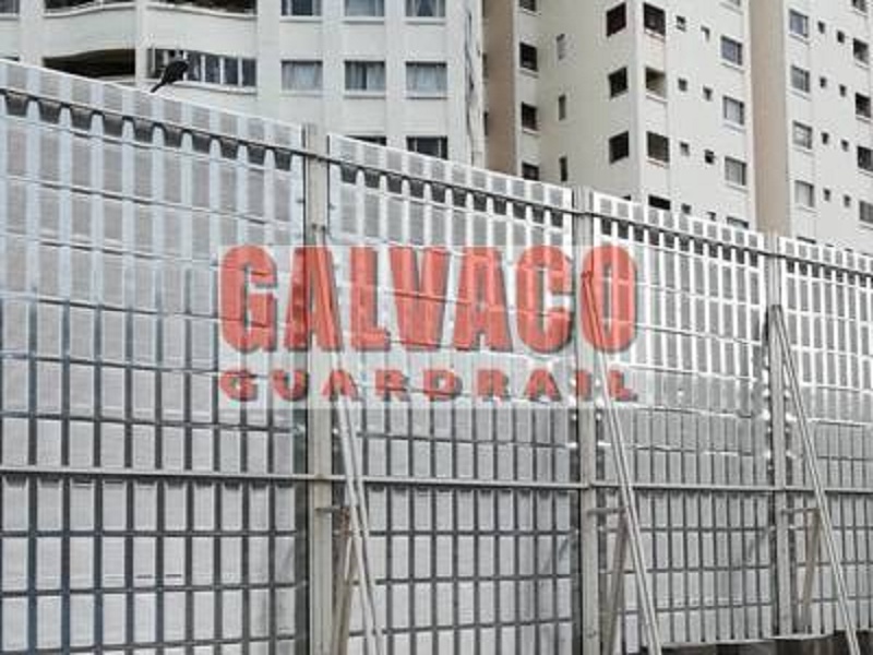 Metal Noise Barrier for noise insulation at bridges or highways