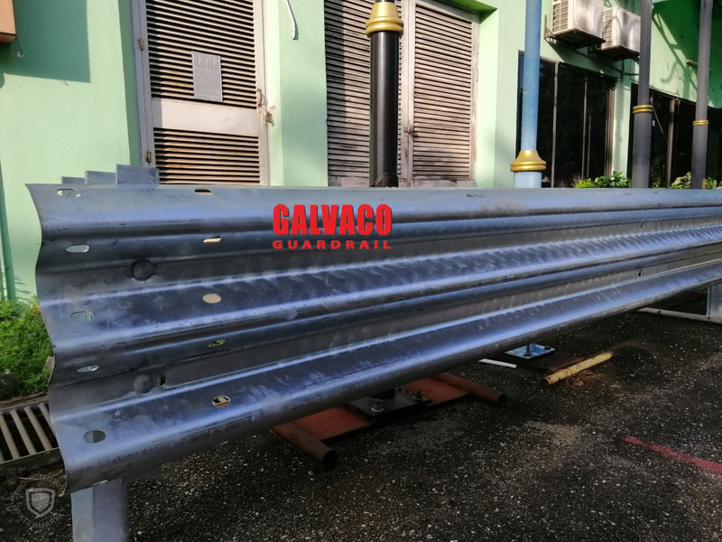 Thrie Beam Guardrail for highway safety infrastructure