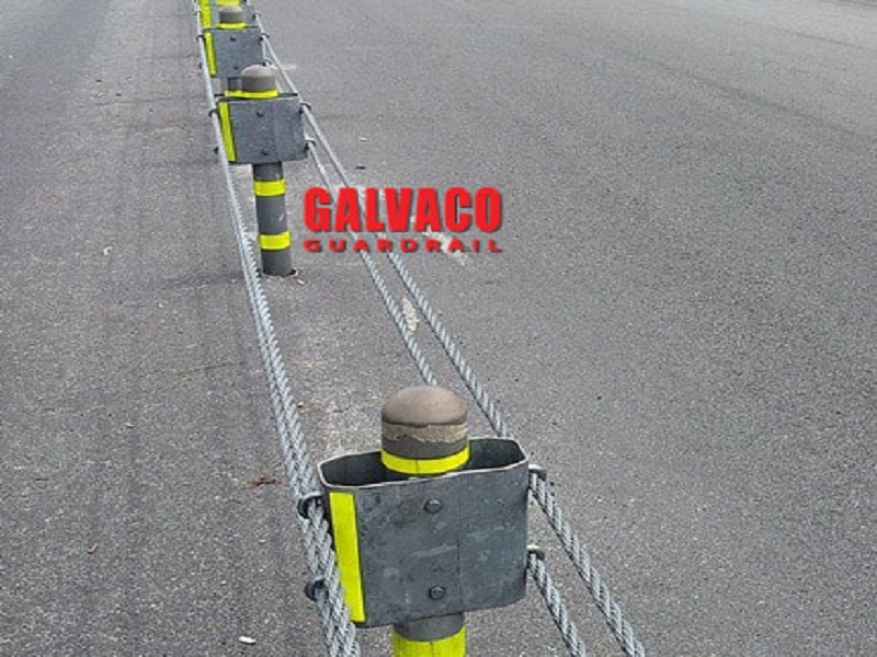 Galvaco Wire Rope Guardrail System can absorb the impact of a speeding vehicle